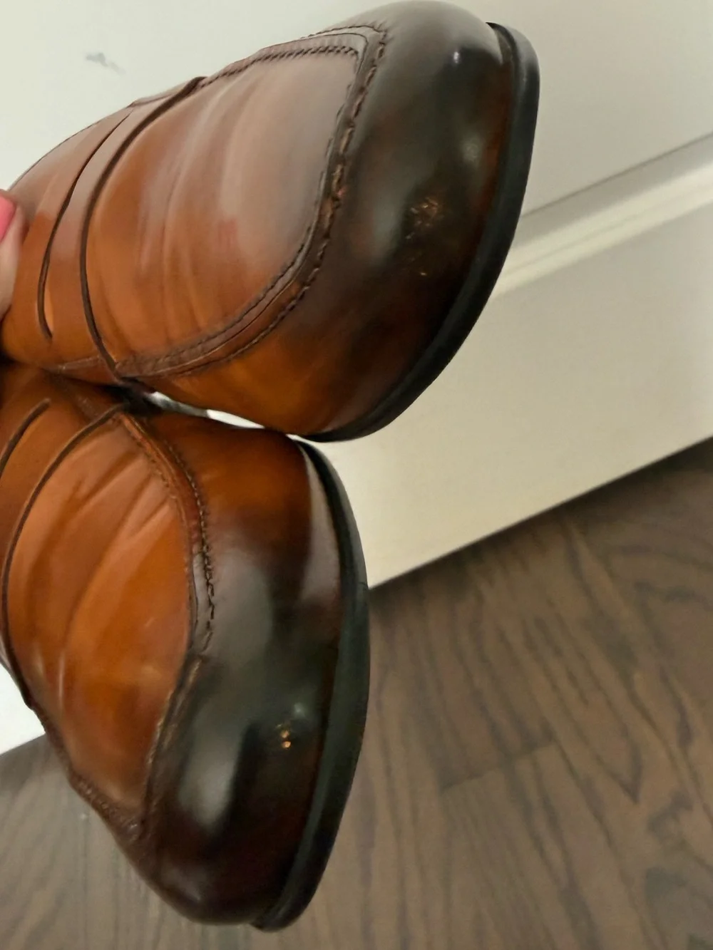TO BOOT NEW YORK Adam Derrick Portofino Tabacco Leather Penny Loafer Size 11